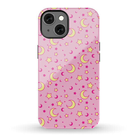 Dreamy Pastel Moon And Stars Phone Case